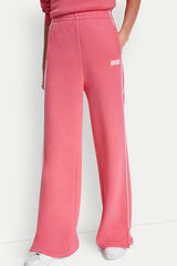 HIGH-RISE PIPED TRACK PANTS - Sunkissed/White - 2