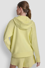 FOIL LOGO FULL-ZIP HOODIE - Lemon Light/Silver - 3