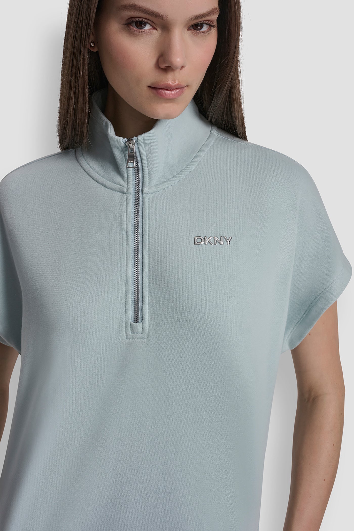 METALLIC BUBBLE LOGO SNEAKER DRESS - Mineral - 6