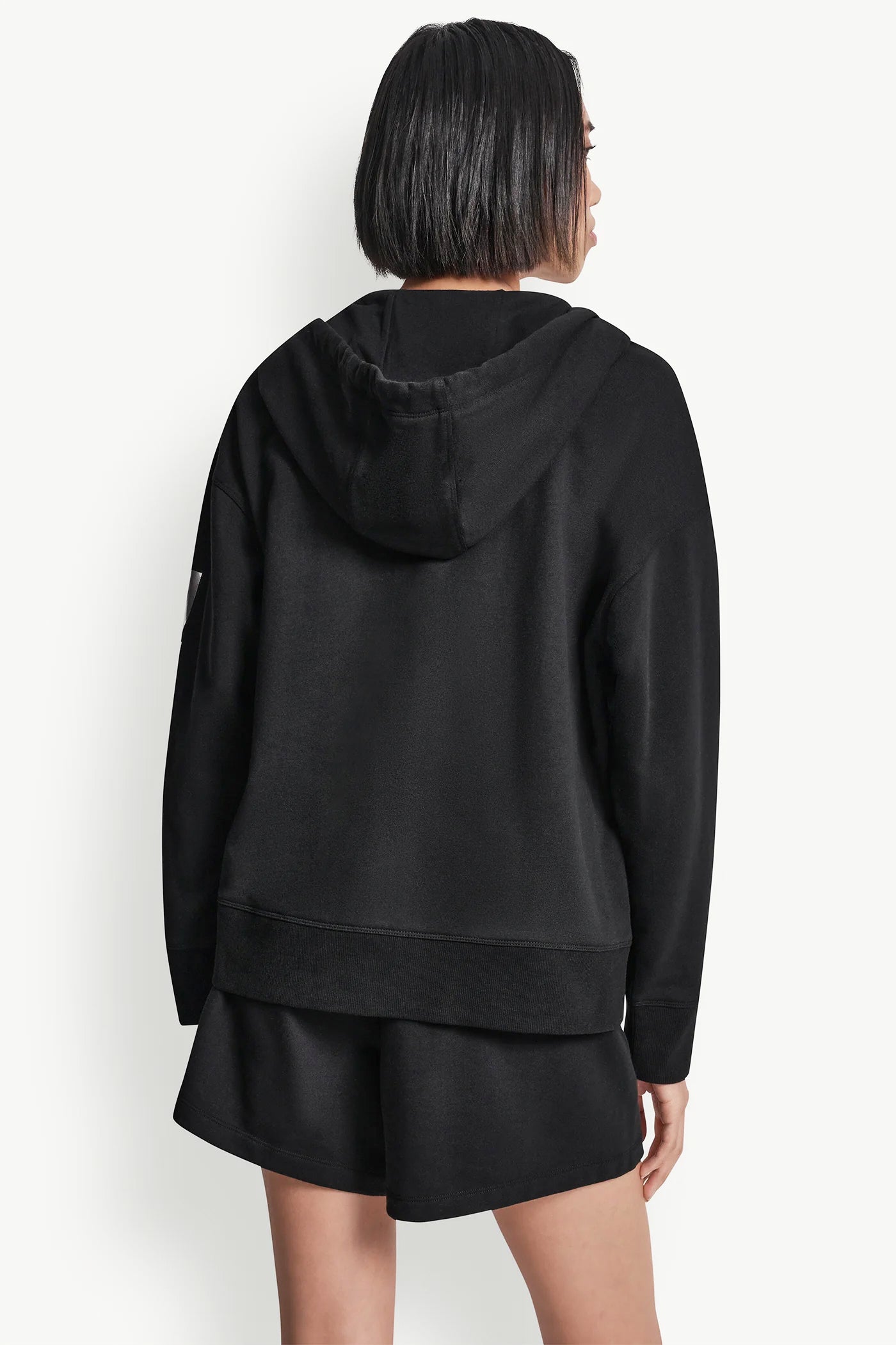 FOIL LOGO FULL-ZIP HOODIE - Black/Silver - 3