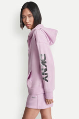 FOIL LOGO FULL-ZIP HOODIE - Pink Lavender/Silver - 4
