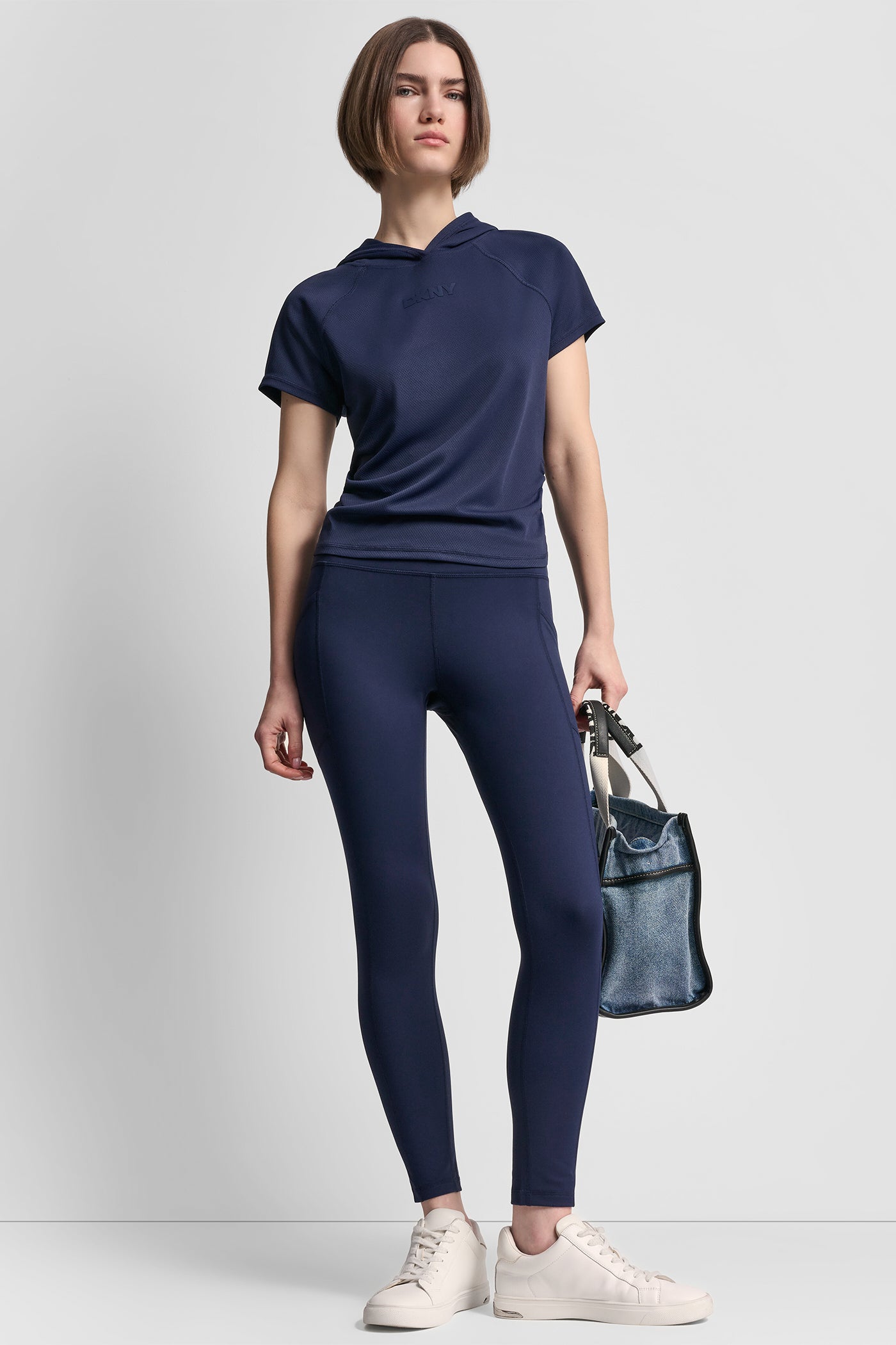 HIGH-RISE LOGO 7/8 LENGTH LEGGING - Peacoat - 6