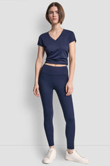 HIGH-RISE LOGO 7/8 LENGTH LEGGING - Peacoat - 4