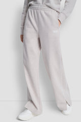 HIGH-RISE PIPED TRACK PANTS - Cortado Heather/White - 2