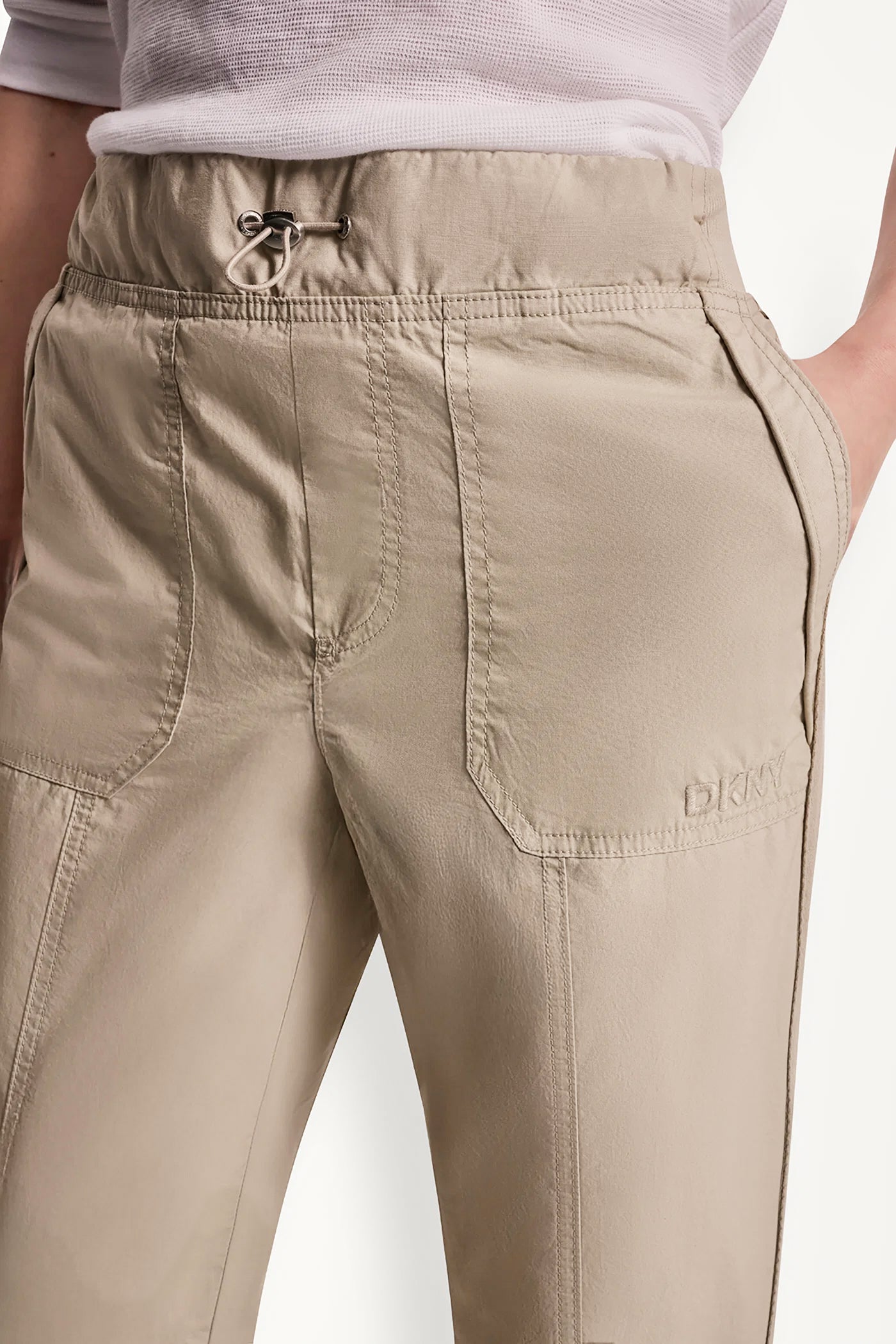 HIGH-RISE SLIM UTILITY JOGGER - Pebble - 6