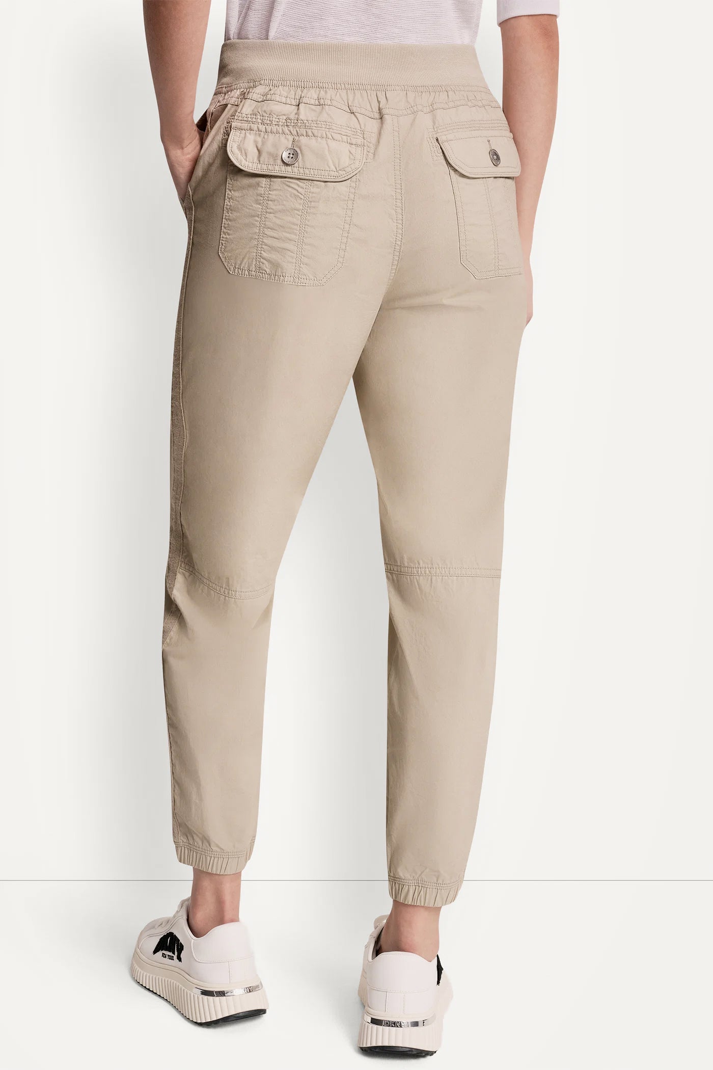 HIGH-RISE SLIM UTILITY JOGGER - Pebble - 3