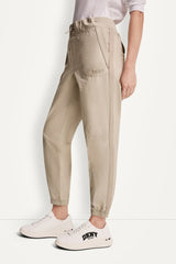 HIGH-RISE SLIM UTILITY JOGGER - Pebble - 4