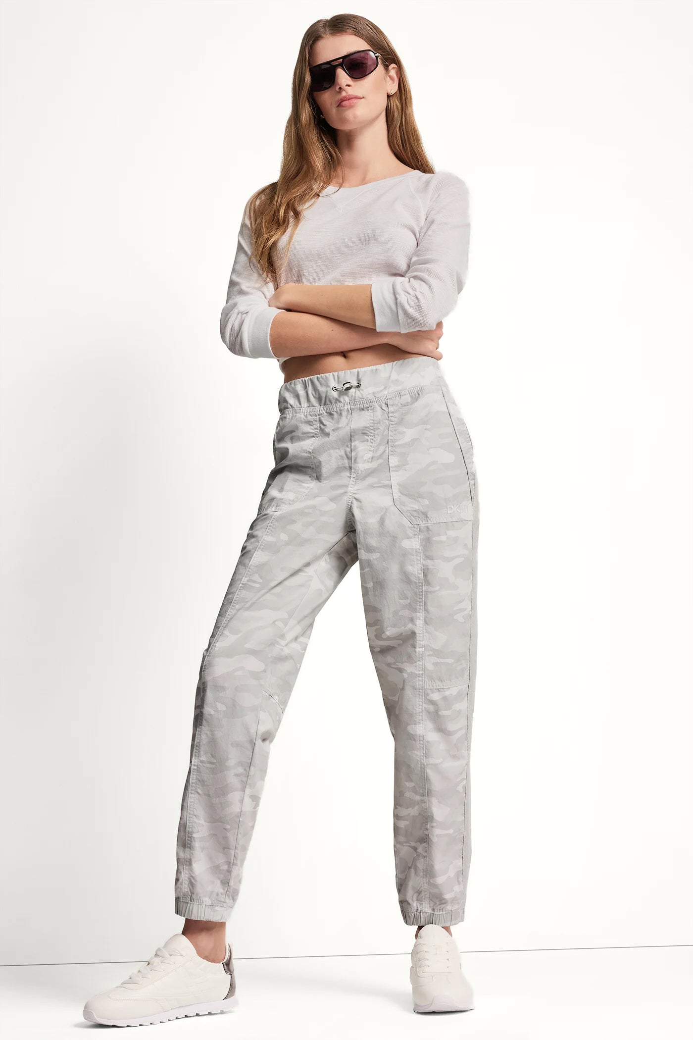 HIGH-RISE SLIM UTILITY JOGGER - Camo Vapor Grey - 7