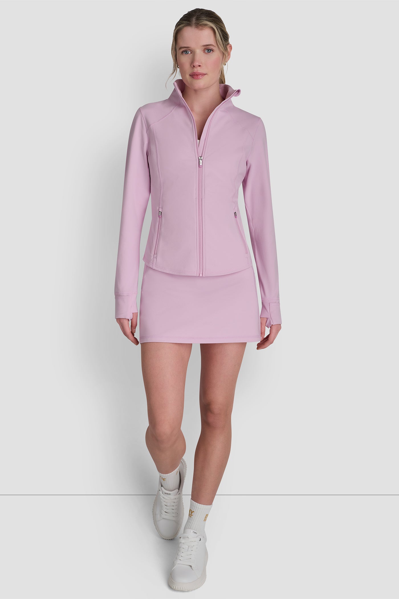 FUNNEL NECK JACKET - Pink Lavender - 7