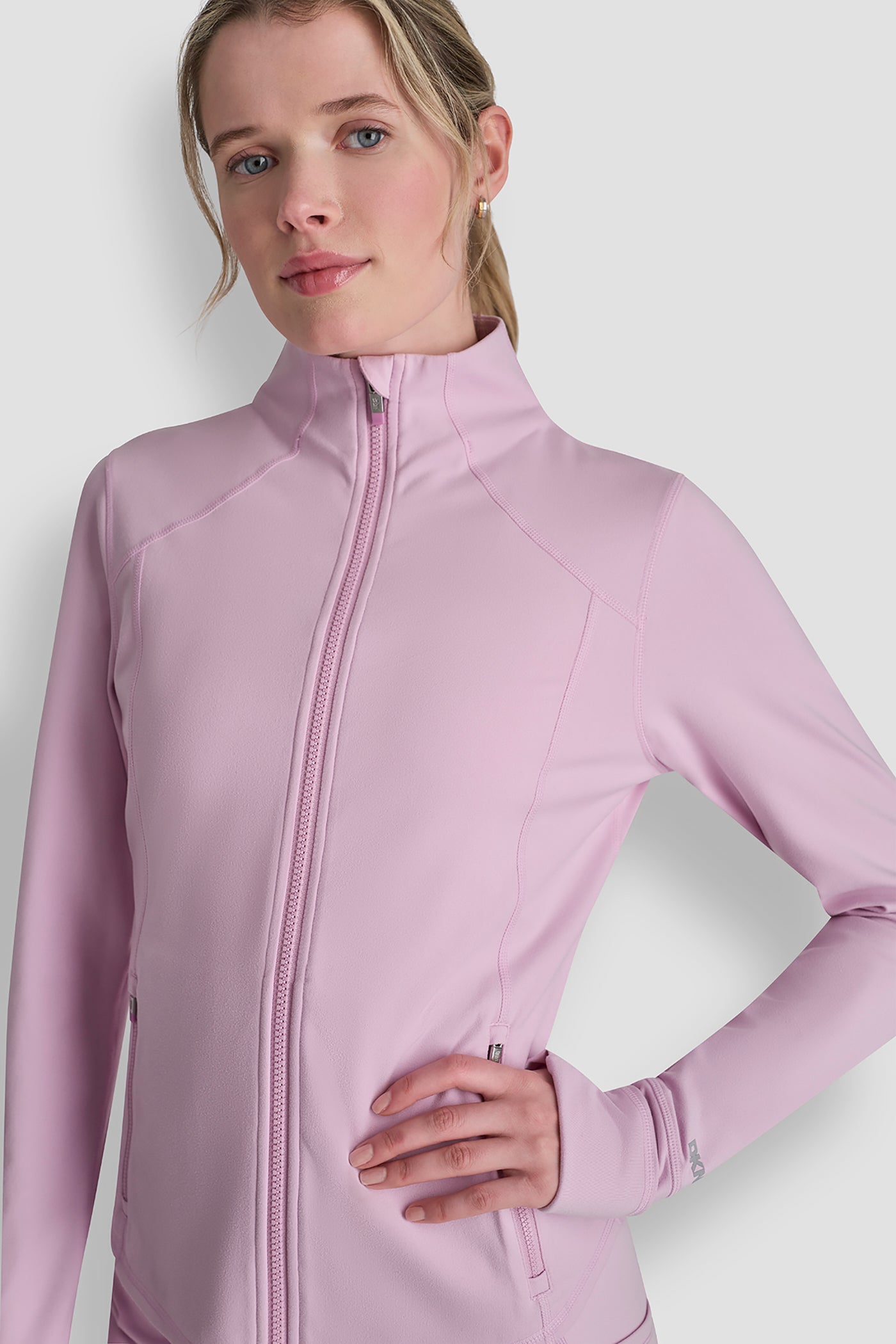 FUNNEL NECK JACKET - Pink Lavender - 2