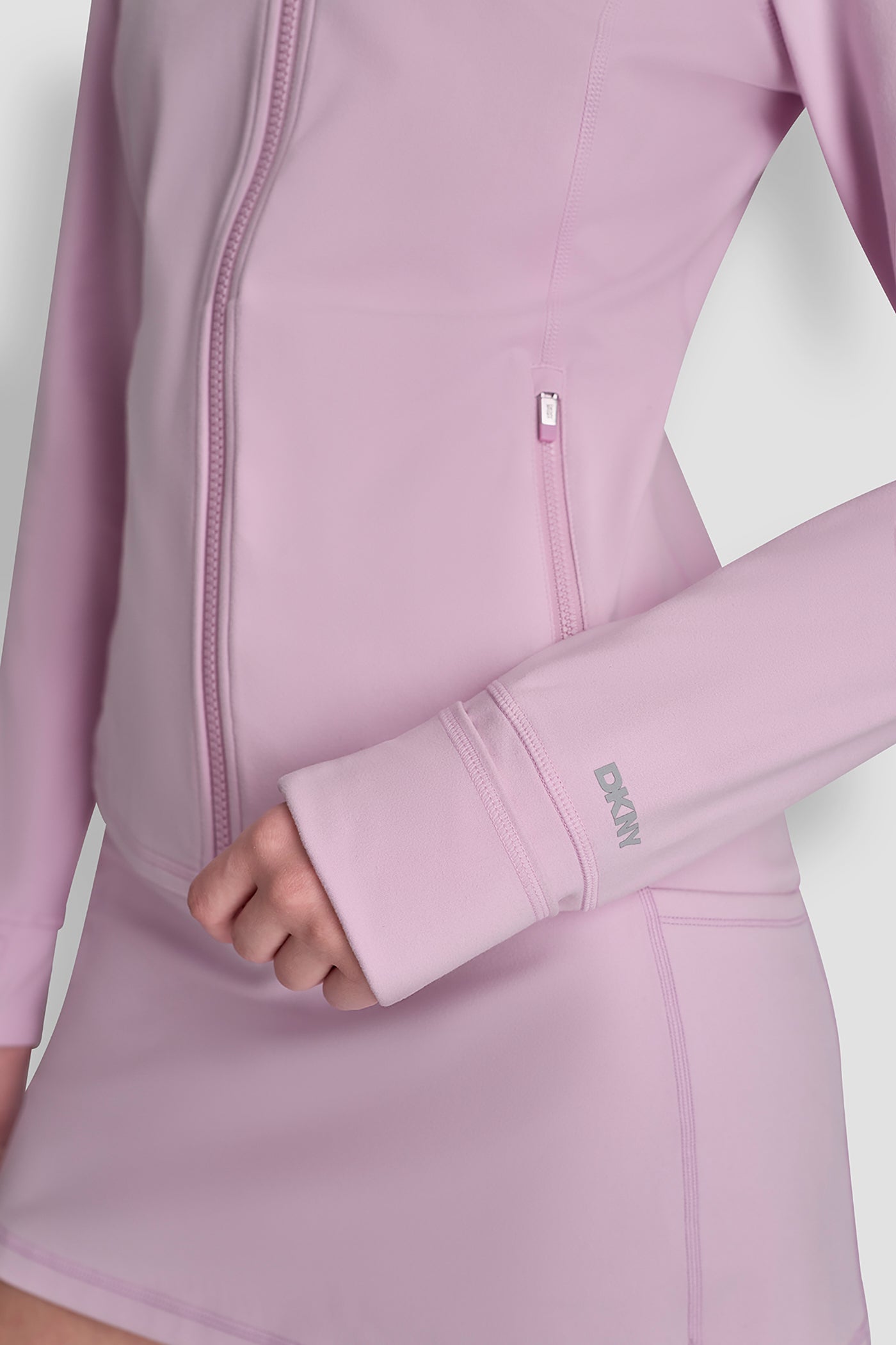 FUNNEL NECK JACKET - Pink Lavender - 8