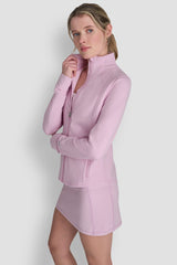 FUNNEL NECK JACKET - Pink Lavender - 4