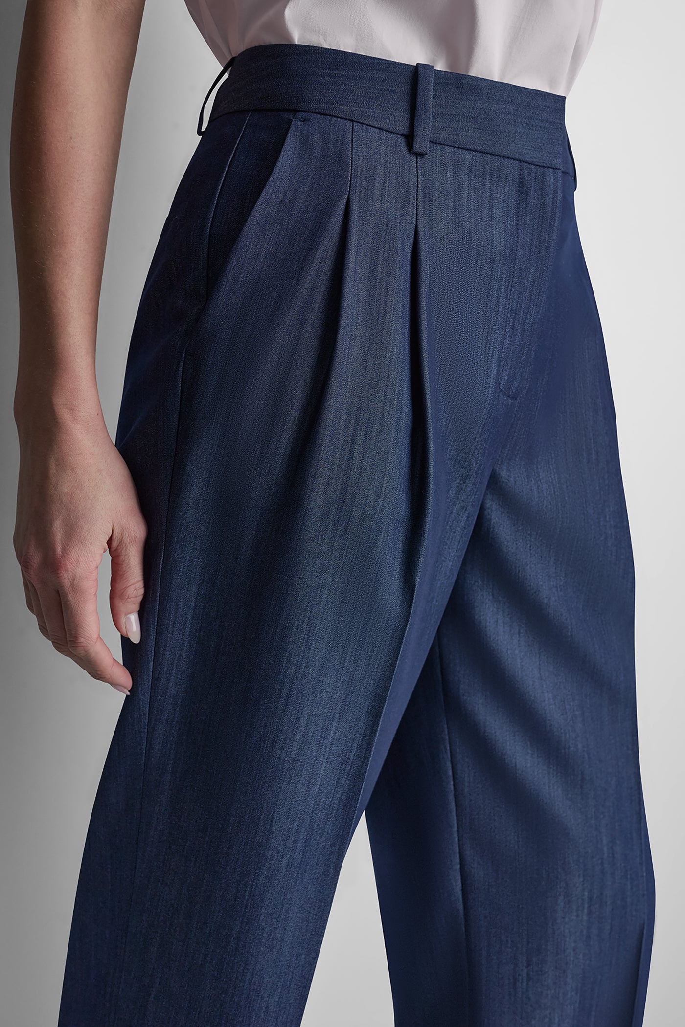 STRAIGHT LEG TROUSER - Dark Navy - 6