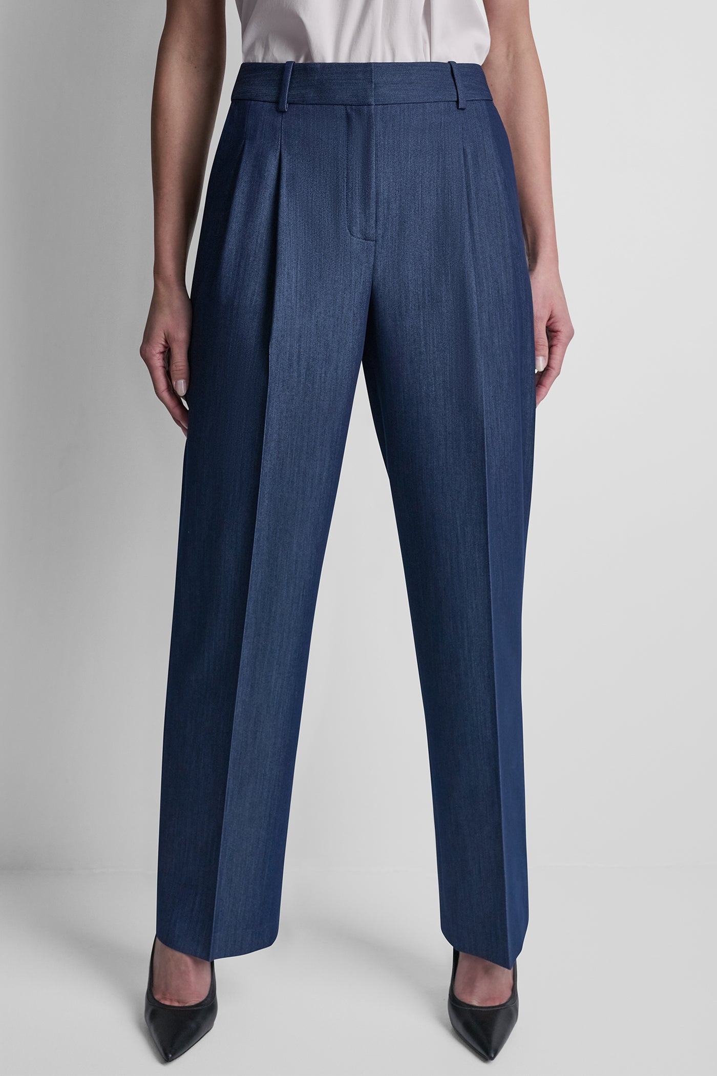 STRAIGHT LEG TROUSER - Dark Navy - 2