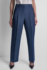 STRAIGHT LEG TROUSER - Dark Navy - 2