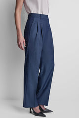 STRAIGHT LEG TROUSER - Dark Navy - 4