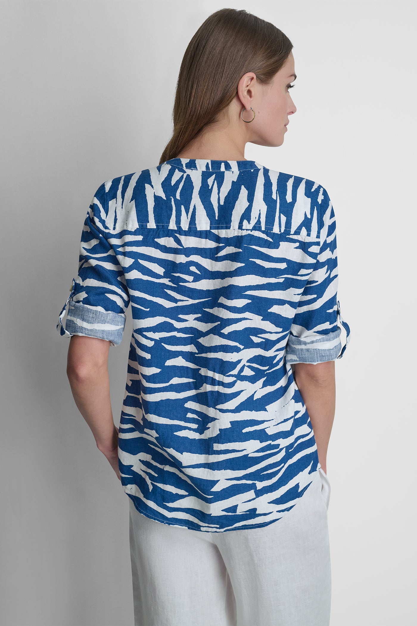 LINEN PRINTED SHIRT - Tidal Break - 3