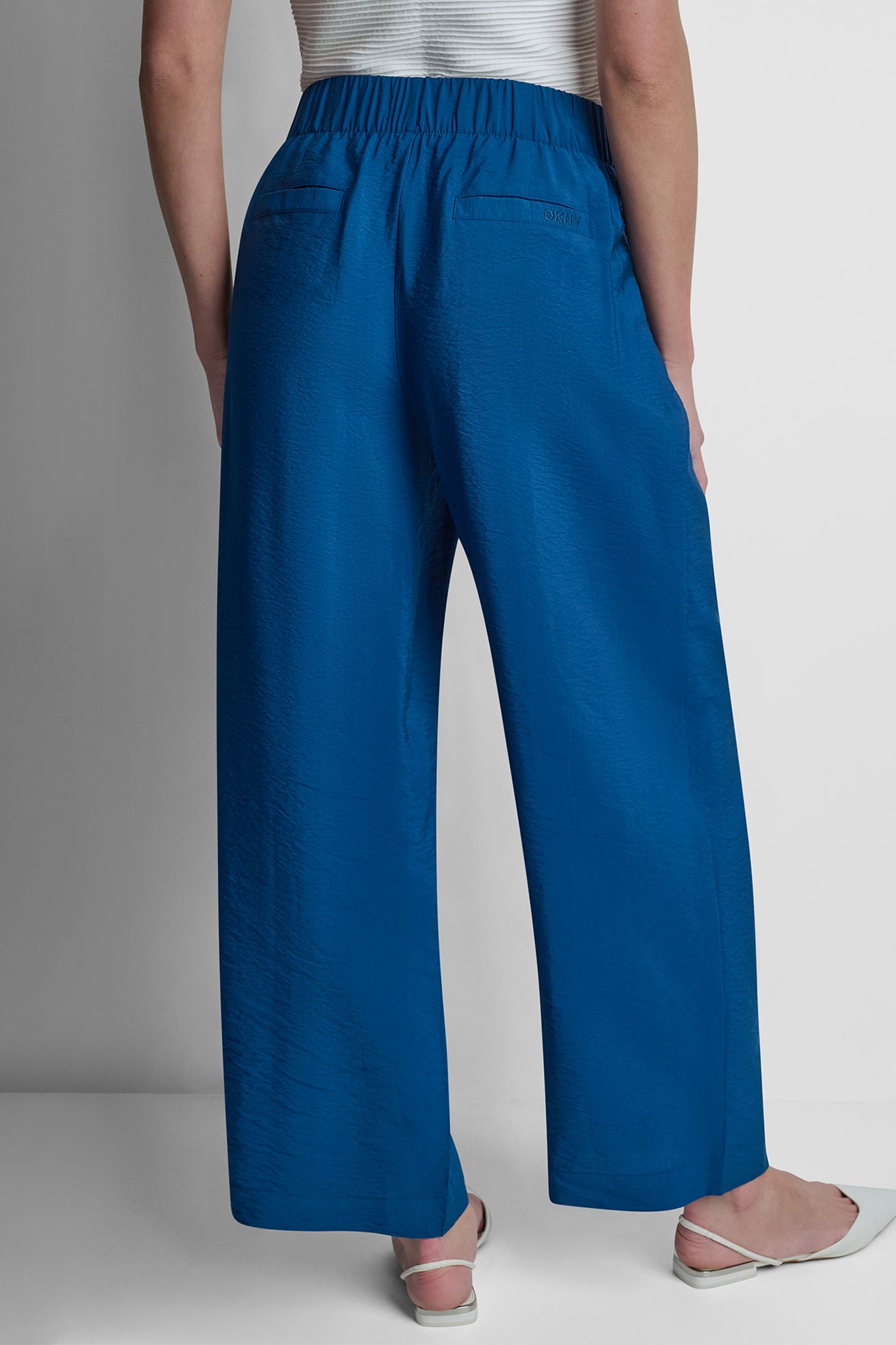 MID-RISE WIDE LEG PANT - Admiral - 3