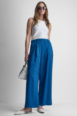MID-RISE WIDE LEG PANT - Admiral - 1
