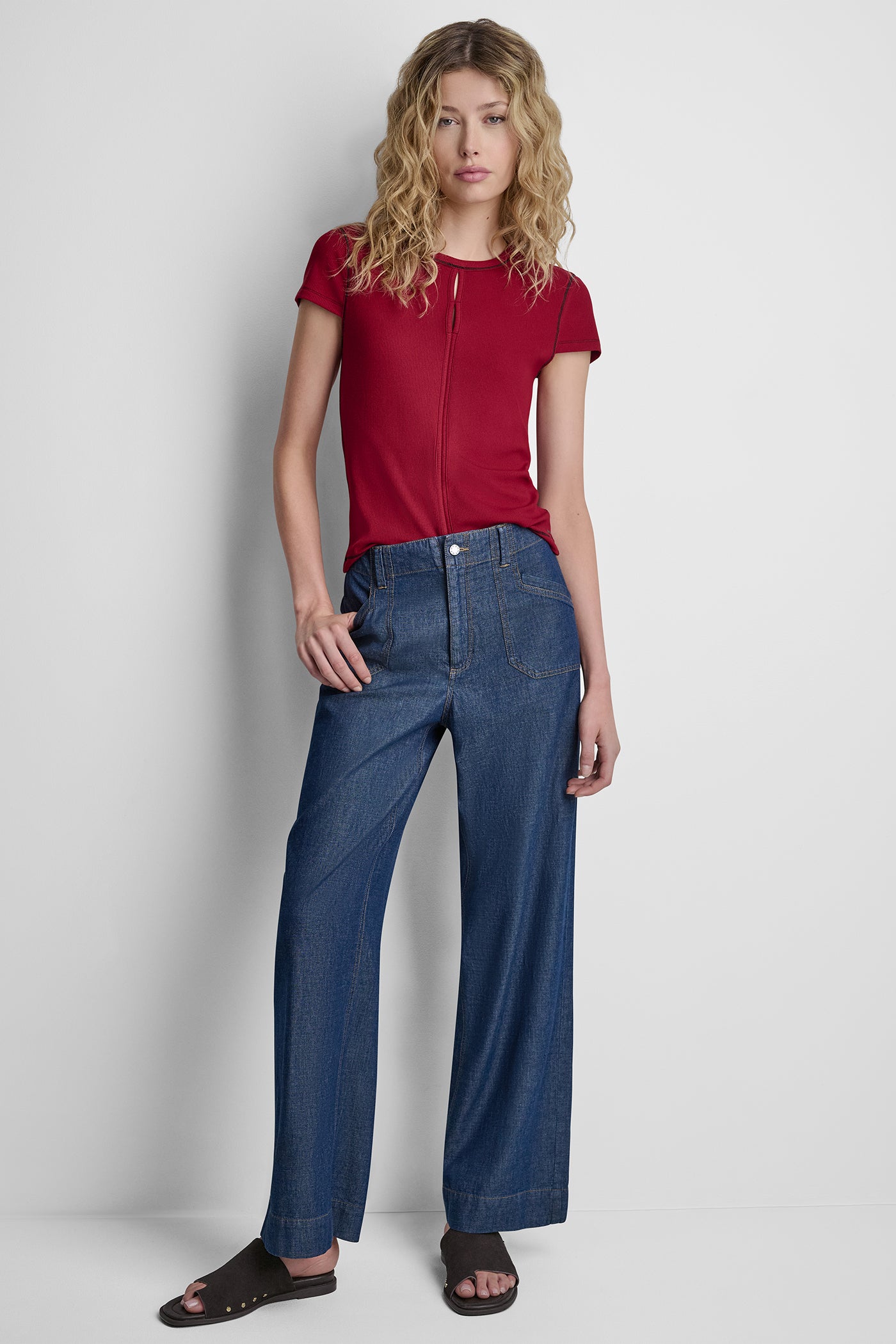 HIGH-RISE STRAIGHT LEG PANT - Crosby Wash - 5