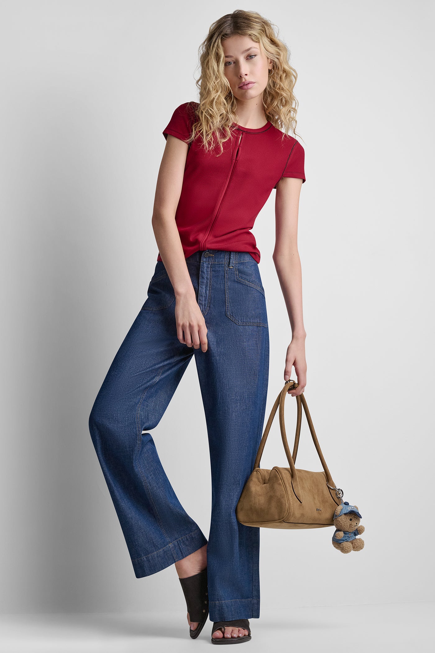 HIGH-RISE STRAIGHT LEG PANT - Crosby Wash - 1