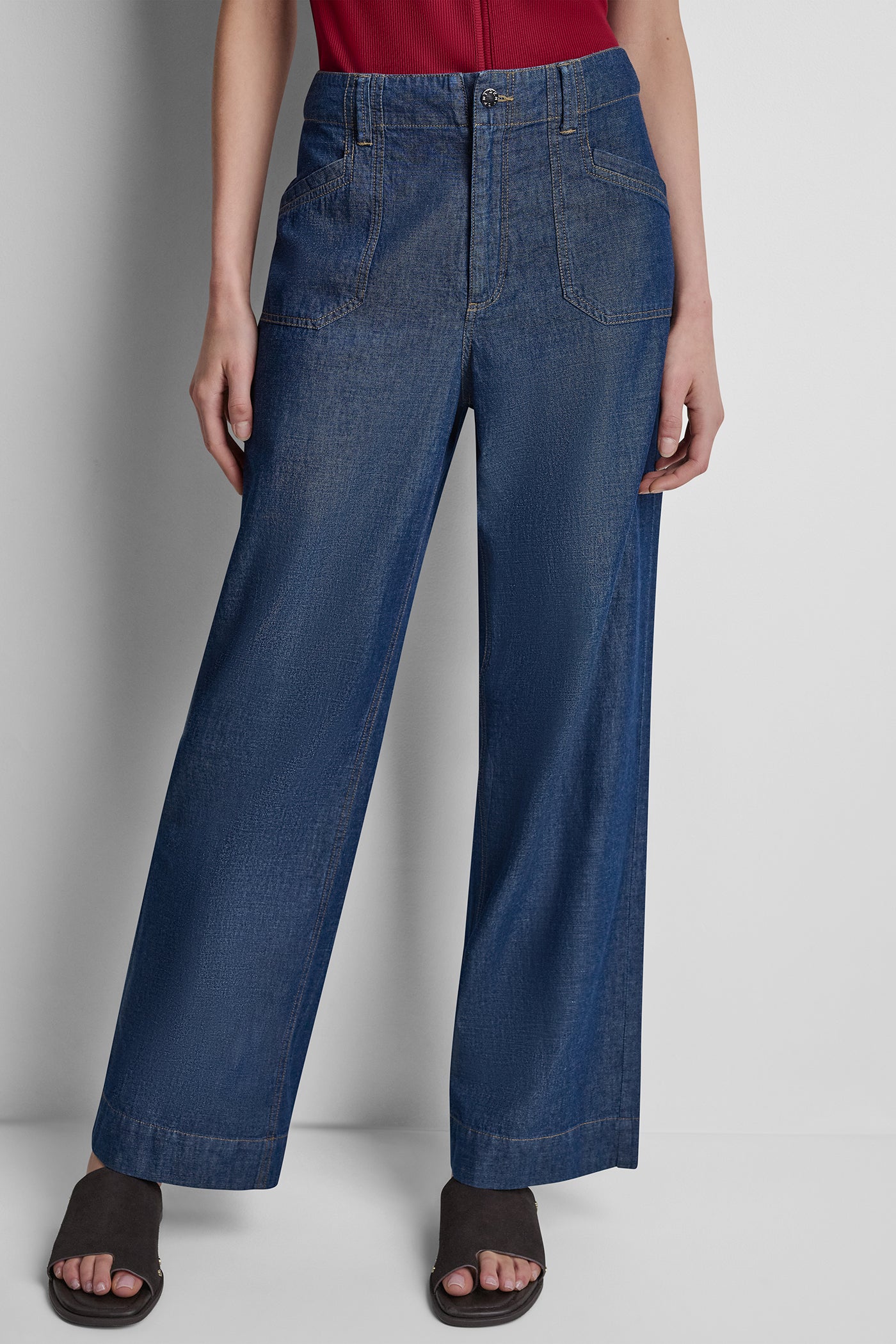 HIGH-RISE STRAIGHT LEG PANT - Crosby Wash - 2