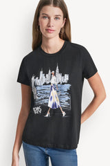 STATUE OF LIBERTY CONVERSATIONAL T-SHIRT - Black - 2
