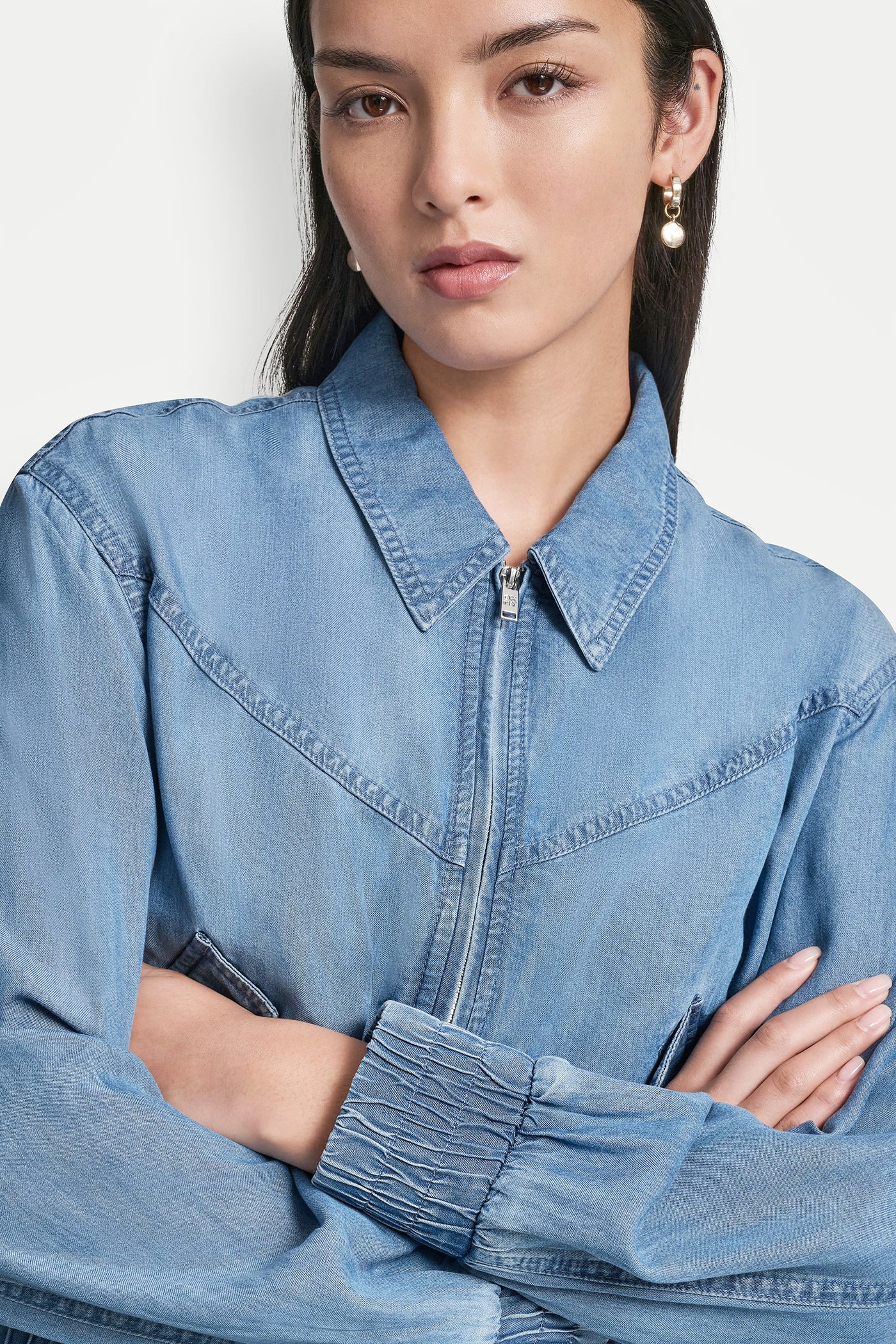 TENCEL BOMBER JACKET - Stream - 7
