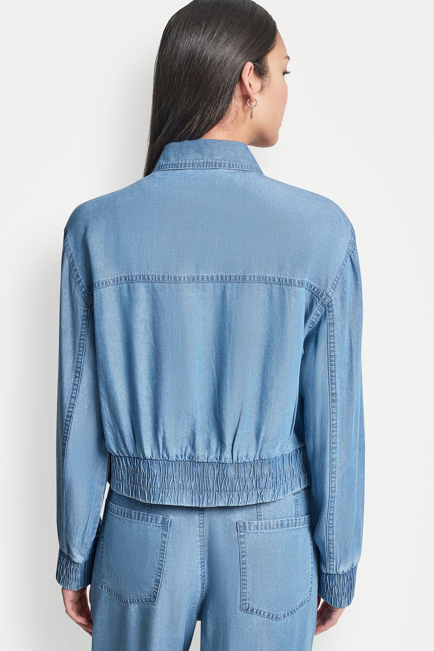 TENCEL BOMBER JACKET - Stream - 3