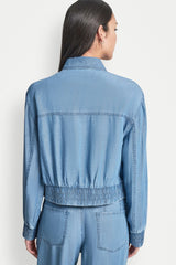 TENCEL BOMBER JACKET - Stream - 3