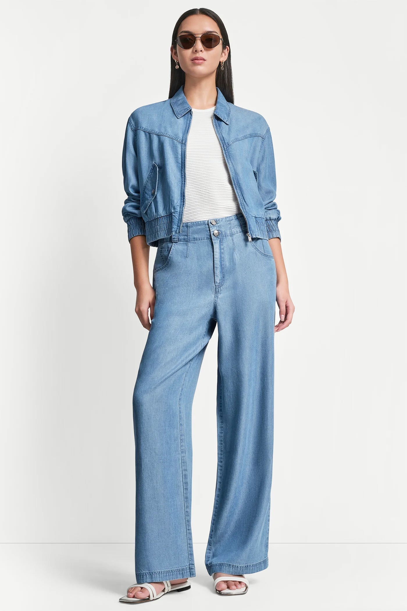 TENCEL BOMBER JACKET - Stream - 6