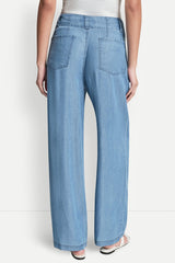 HIGH-RISE TENCEL WIDE LEG TROUSER JEAN - Stream - 3