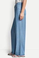 HIGH-RISE TENCEL WIDE LEG TROUSER JEAN - Stream - 4
