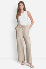 SEAMED WIDE LEG PULL-ON PANT - Pebble - 5