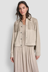 FRINGE JACKET - Pebble - 2