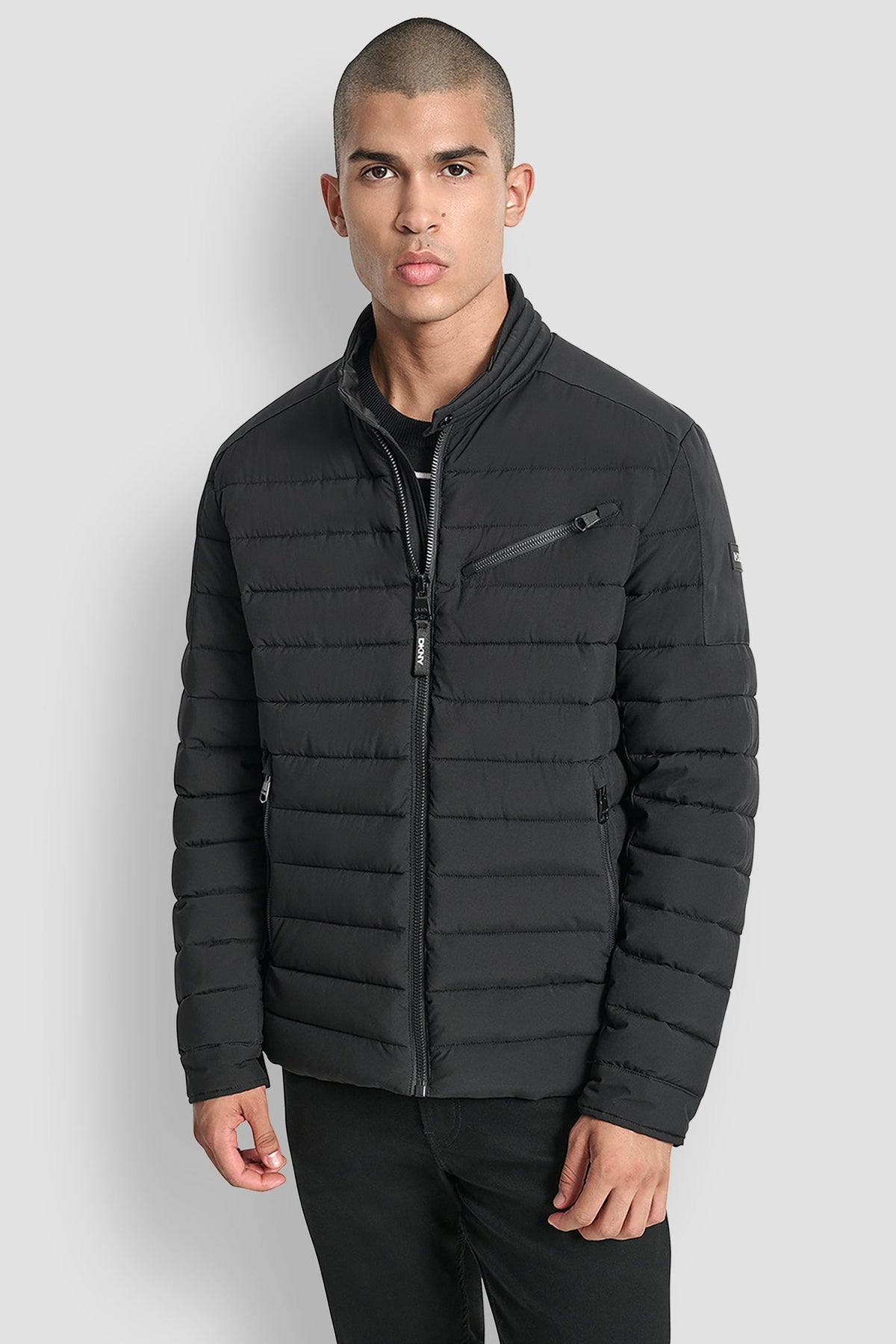 LIGHT WEIGHT MOTO JACKET - Black - 1