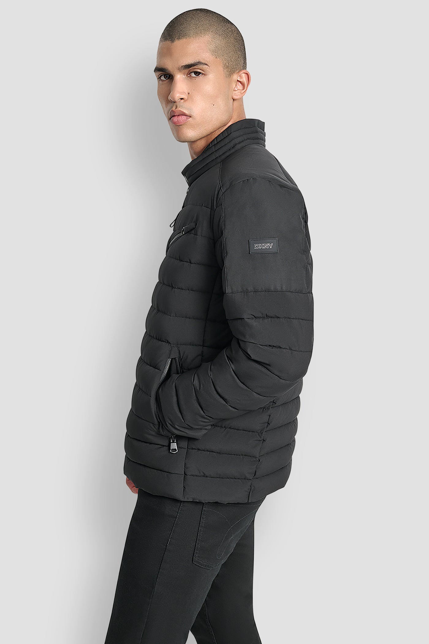 LIGHT WEIGHT MOTO JACKET - Black - 3
