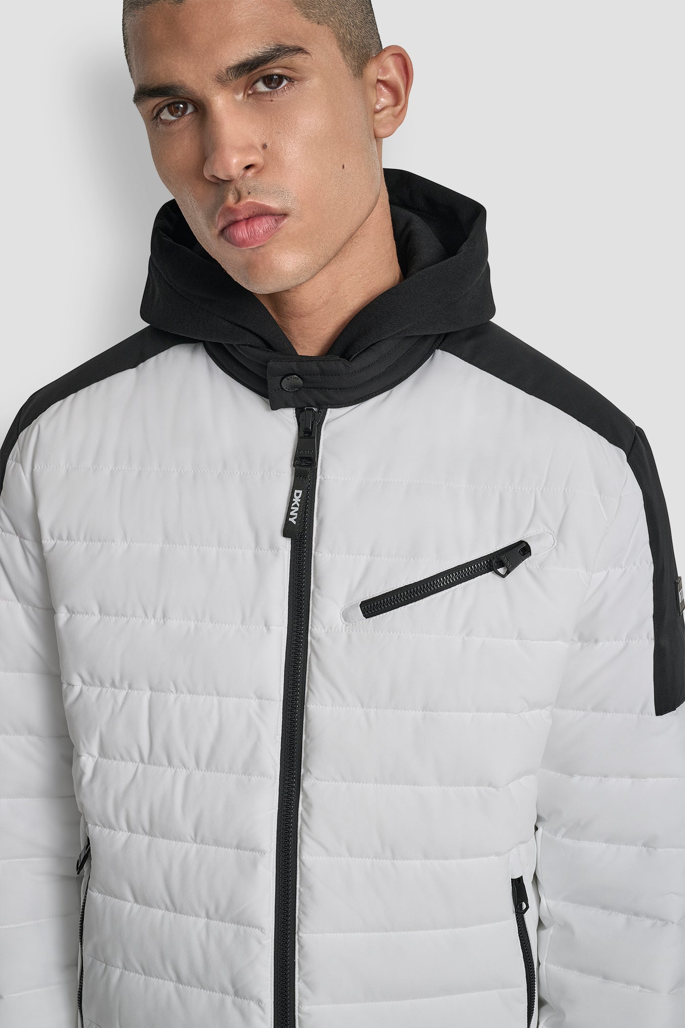 LIGHT WEIGHT MOTO JACKET - White - 5
