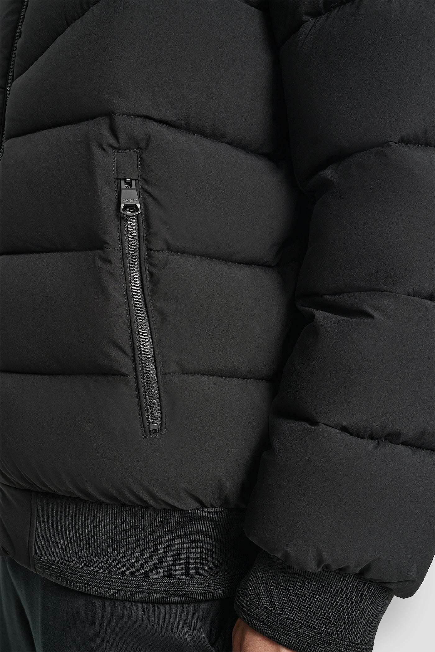 STRETCH BOMBER JACKET - Black - 9
