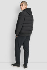 STRETCH BOMBER JACKET - Black - 3