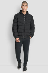 STRETCH BOMBER JACKET - Black - 2