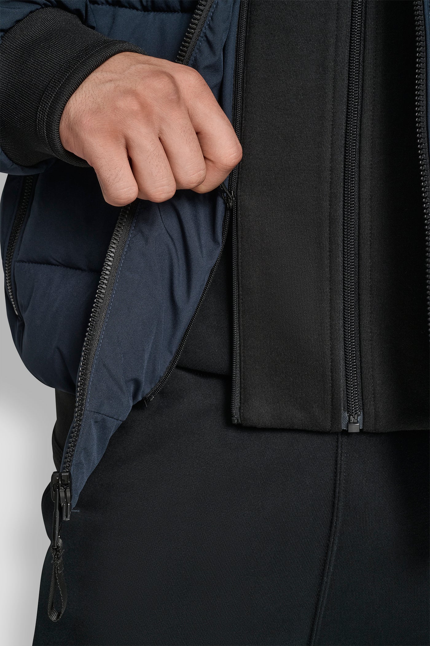 STRETCH BOMBER JACKET - NAVY - 10