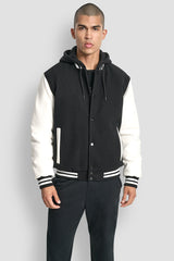 VARSITY JACKET - Black - 1