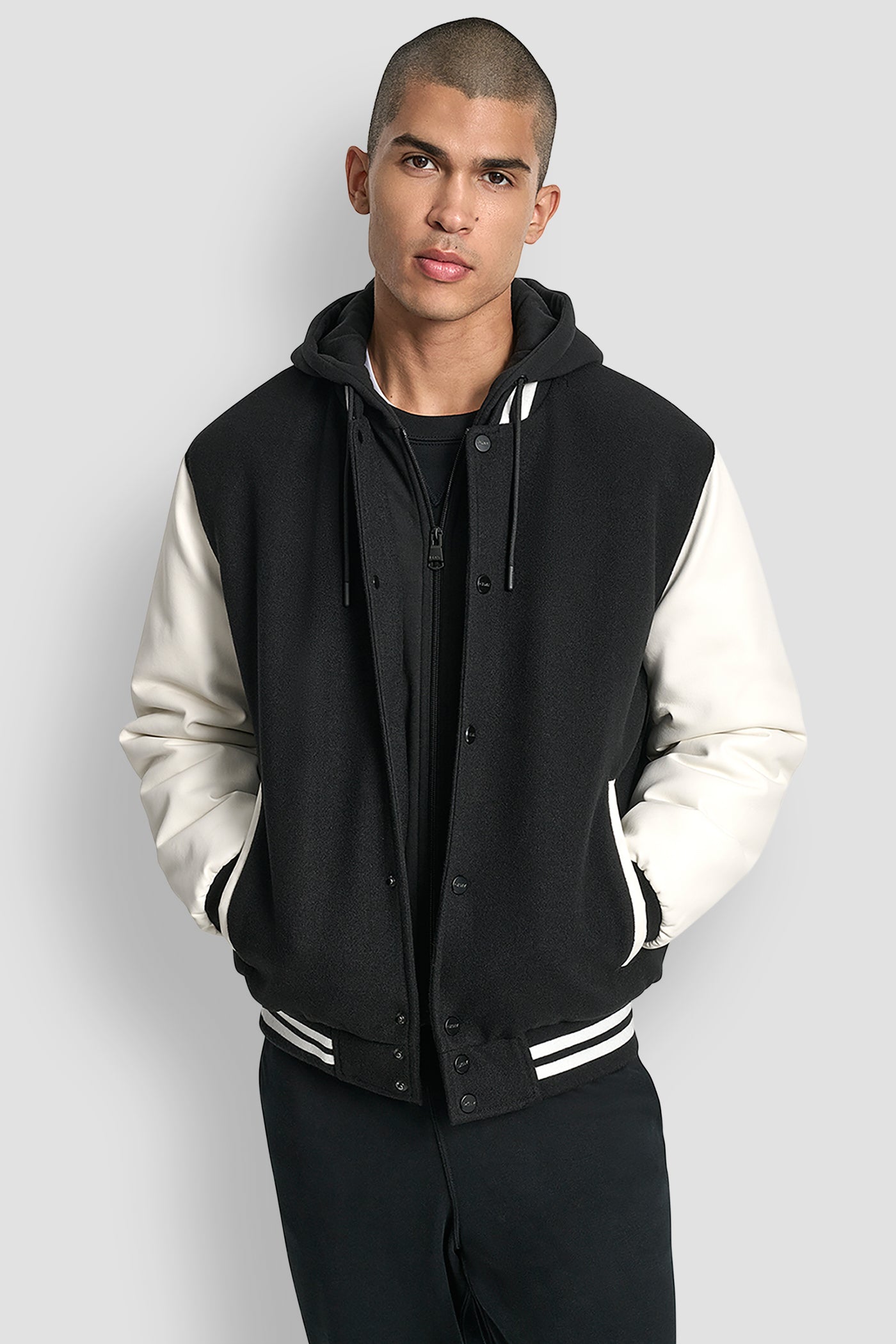 VARSITY JACKET - Black - 4