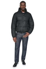 QUILTED BOMBER JACKET - Black - 4