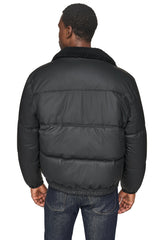 QUILTED BOMBER JACKET - Black - 3