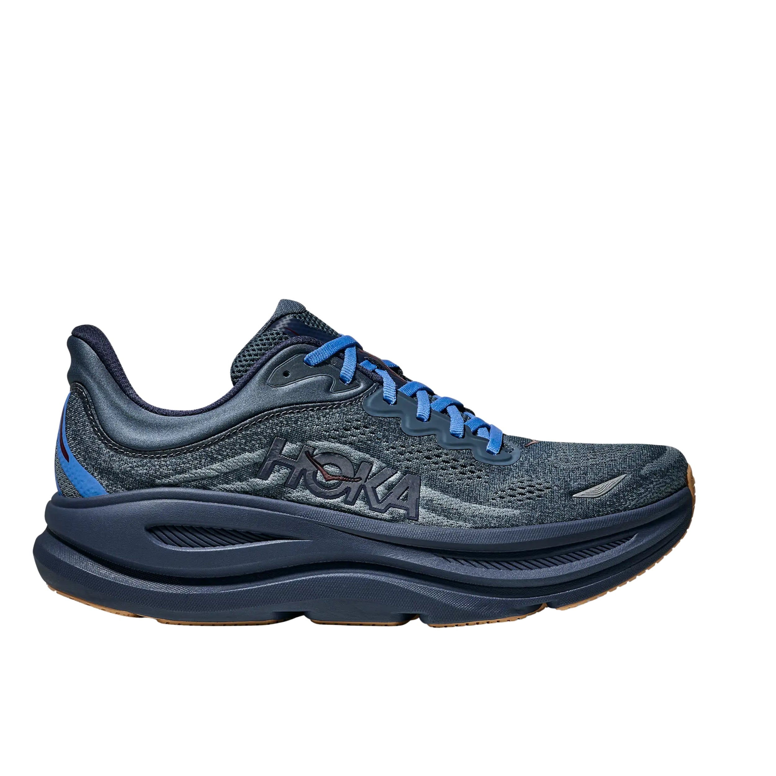 Hoka Bondi 9 Running Shoe ¨C Men's - Stucco/Grout/Black/Black/Black/White/Cosmic Grey/Ultramarine/Drizzle/Downpour/Frost/Pale
