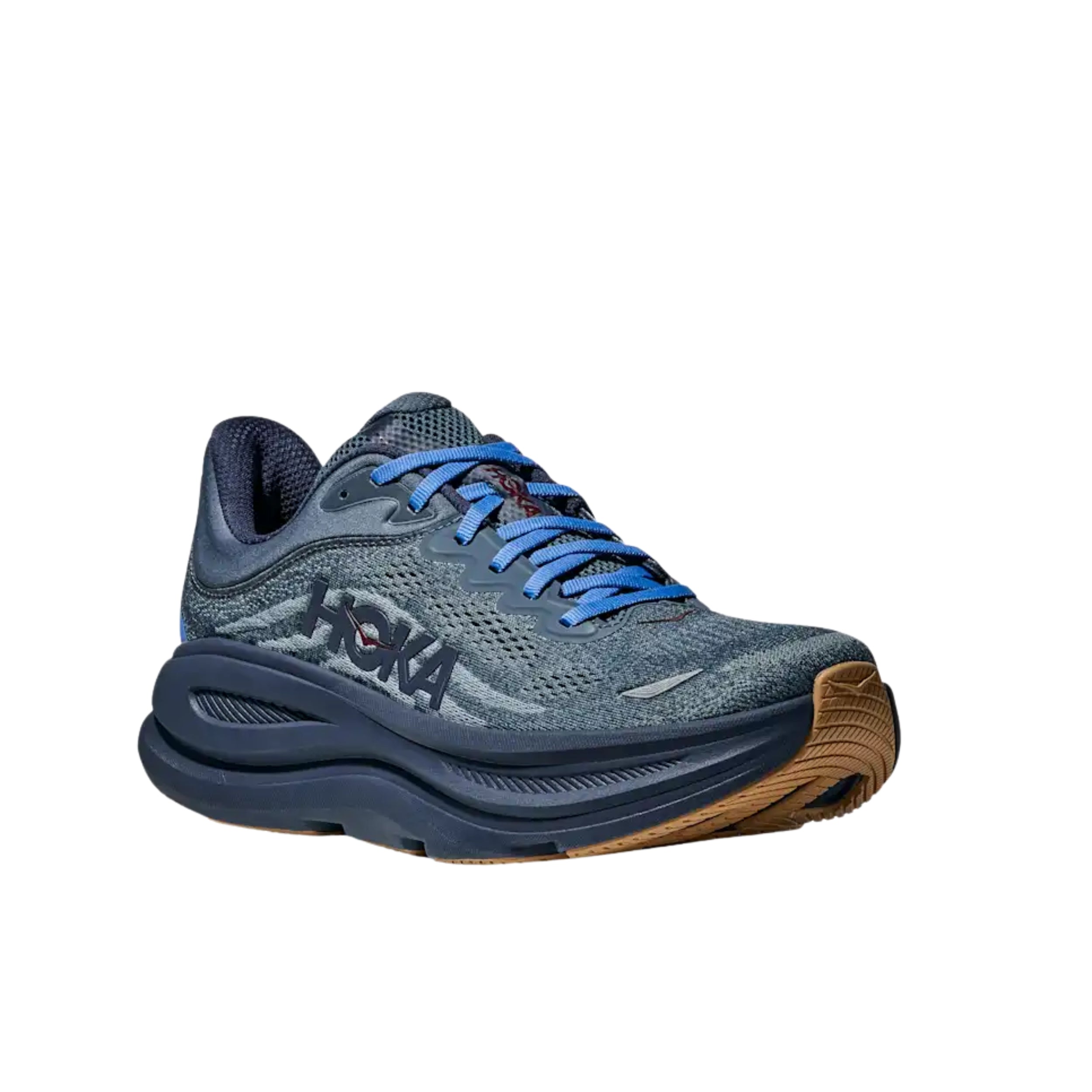 Hoka Bondi 9 Running Shoe ¨C Men's - Stucco/Grout/Black/Black/Black/White/Cosmic Grey/Ultramarine/Drizzle/Downpour/Frost/Pale