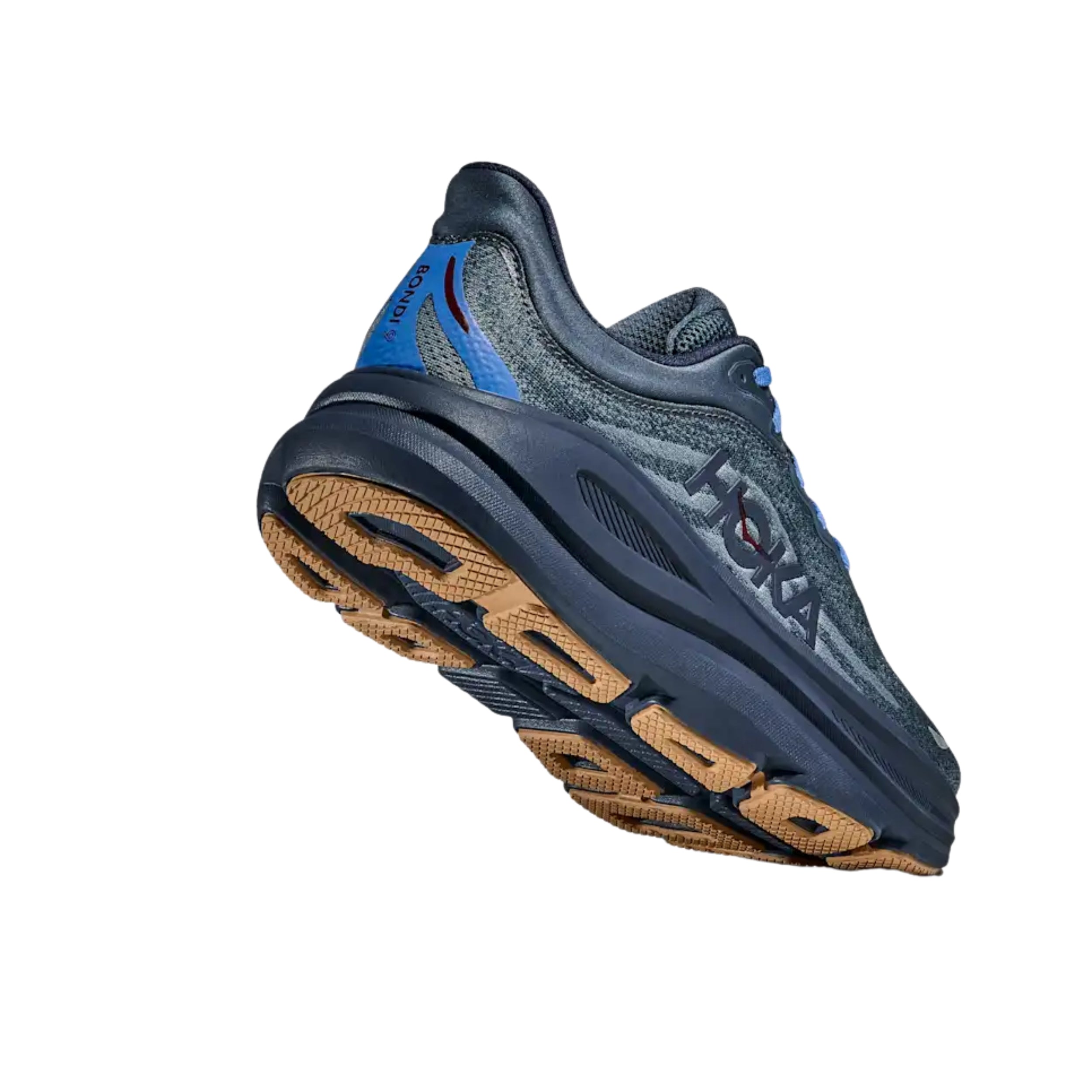 Hoka Bondi 9 Running Shoe ¨C Men's - Stucco/Grout/Black/Black/Black/White/Cosmic Grey/Ultramarine/Drizzle/Downpour/Frost/Pale