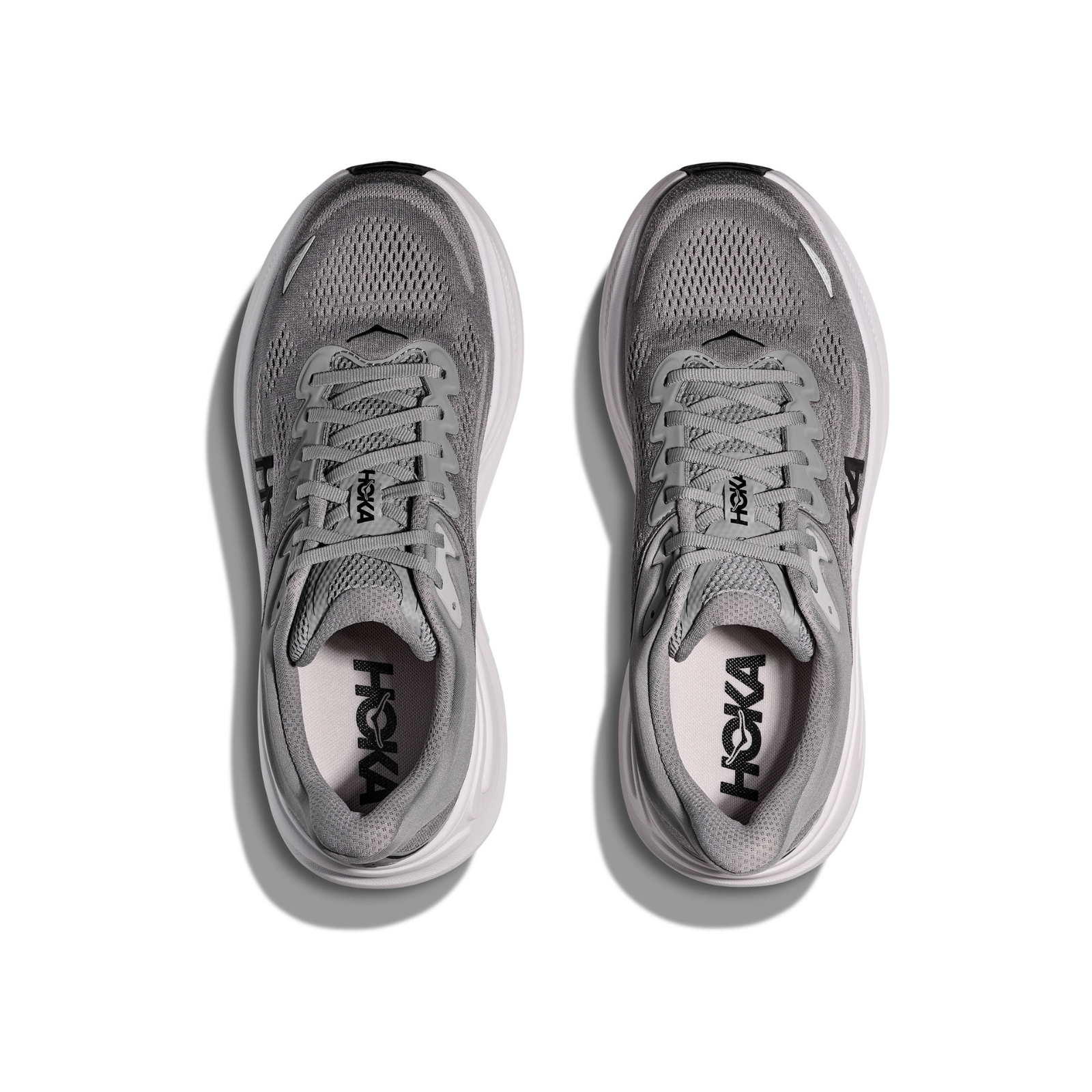 Hoka Bondi 9 Running Shoe ¨C Men's - Stucco/Grout/Black/Black/Black/White/Cosmic Grey/Ultramarine/Drizzle/Downpour/Frost/Pale